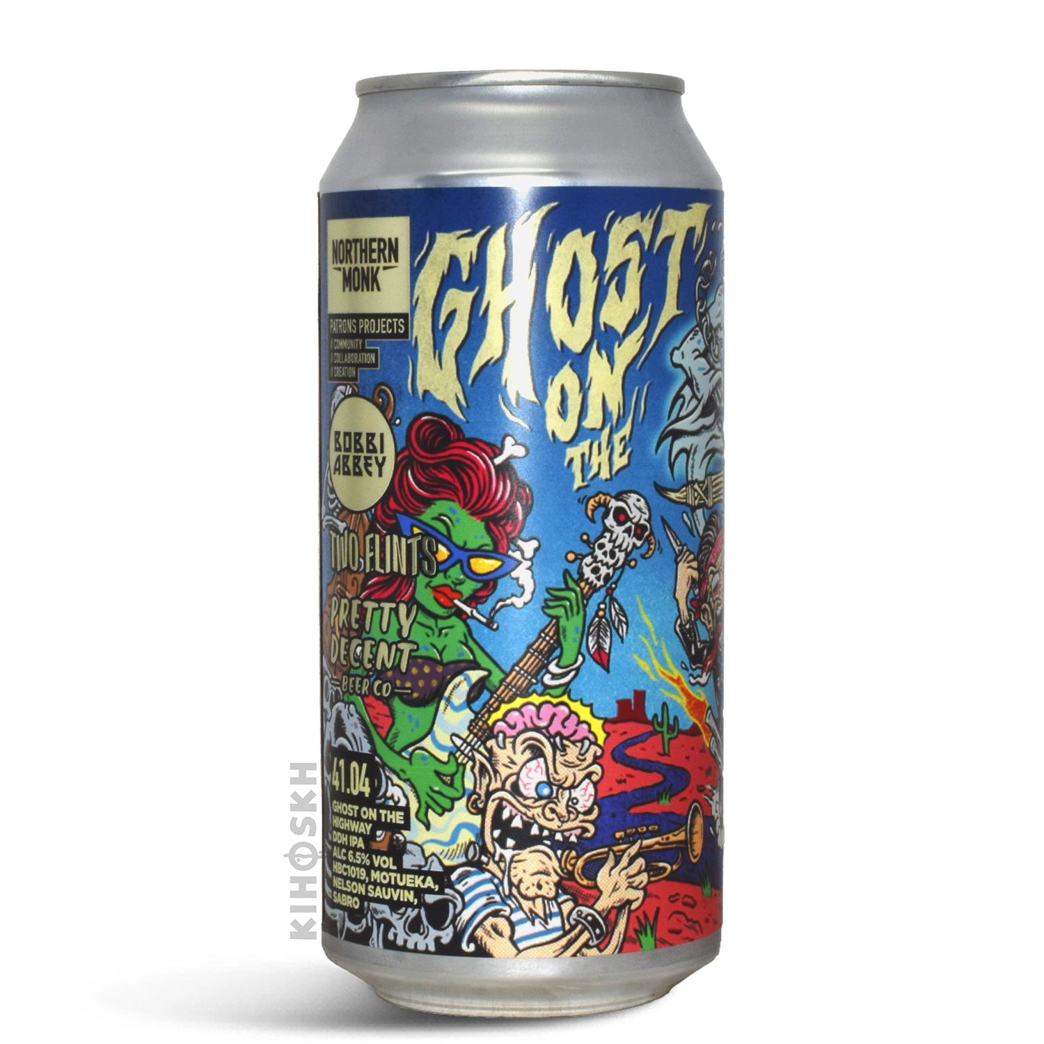 Northern Monk PATRONS PROJECT 41.04 // BOBBI ABBEY // GHOST ON THE HIGHWAY // TWO FLINTS // PRETTY DECENT BEER CO // DDH IPA
